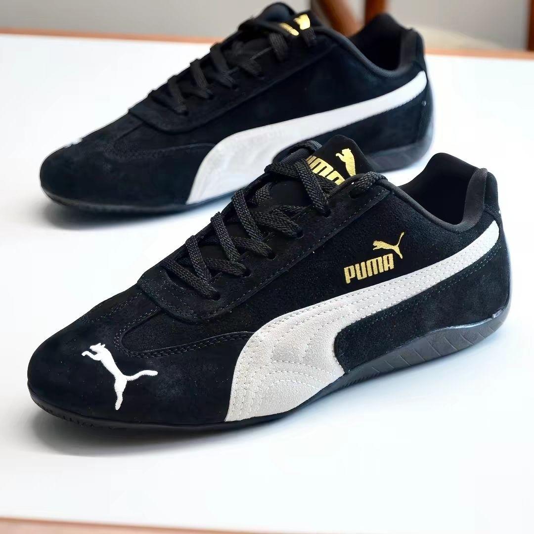 . PUMA Speedcat OG|经典黑白色赛车鞋太帅🏁. 复古赛车风!彪马黑翻毛皮
